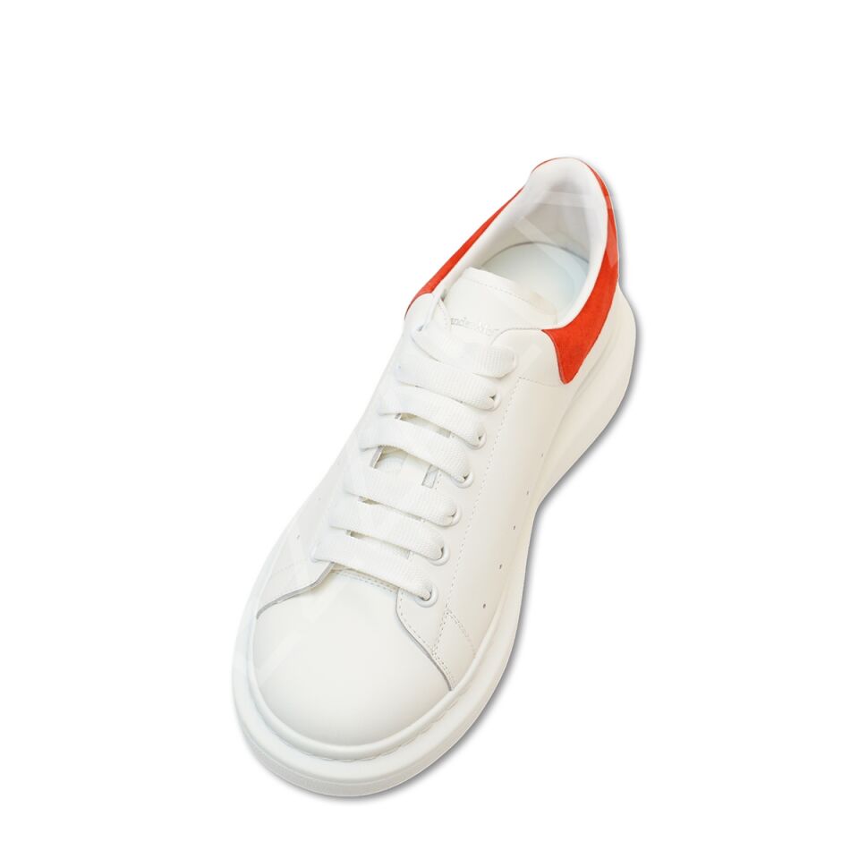 Mcq 977 Beyaz Arkası Kırmızı Suet Erkek Ayakkabı