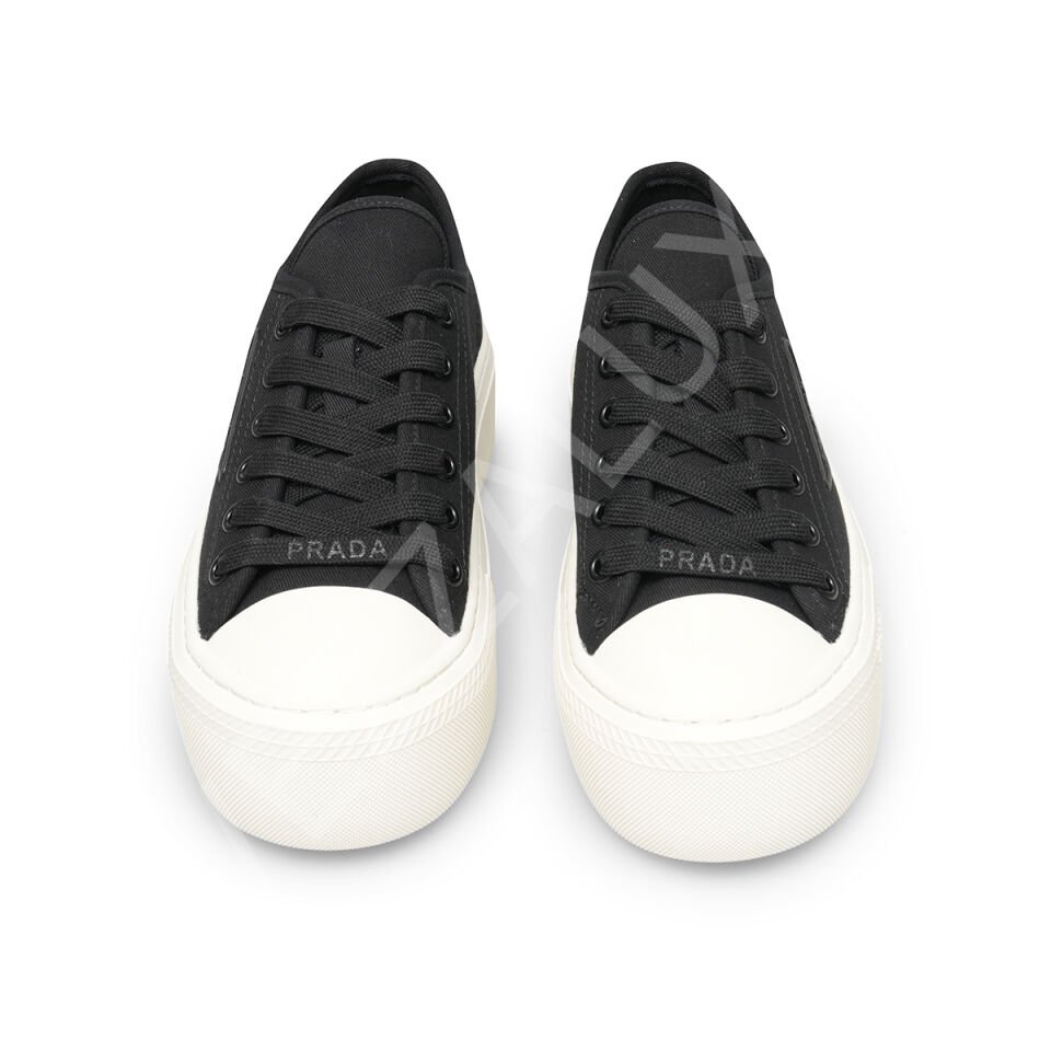 Prada 641 Siyah Kalın Taban Kadın Ayakkabı