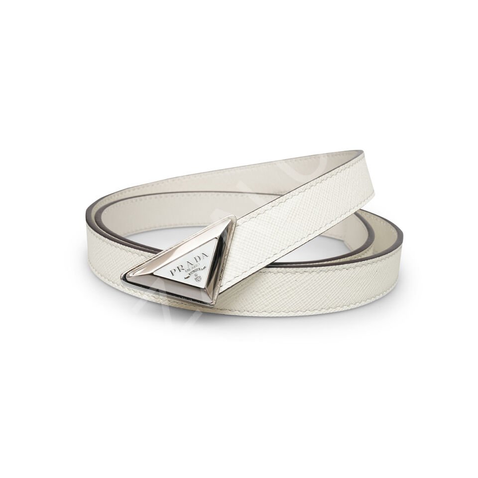 Prada K05 Beyaz Kadın Kemer
