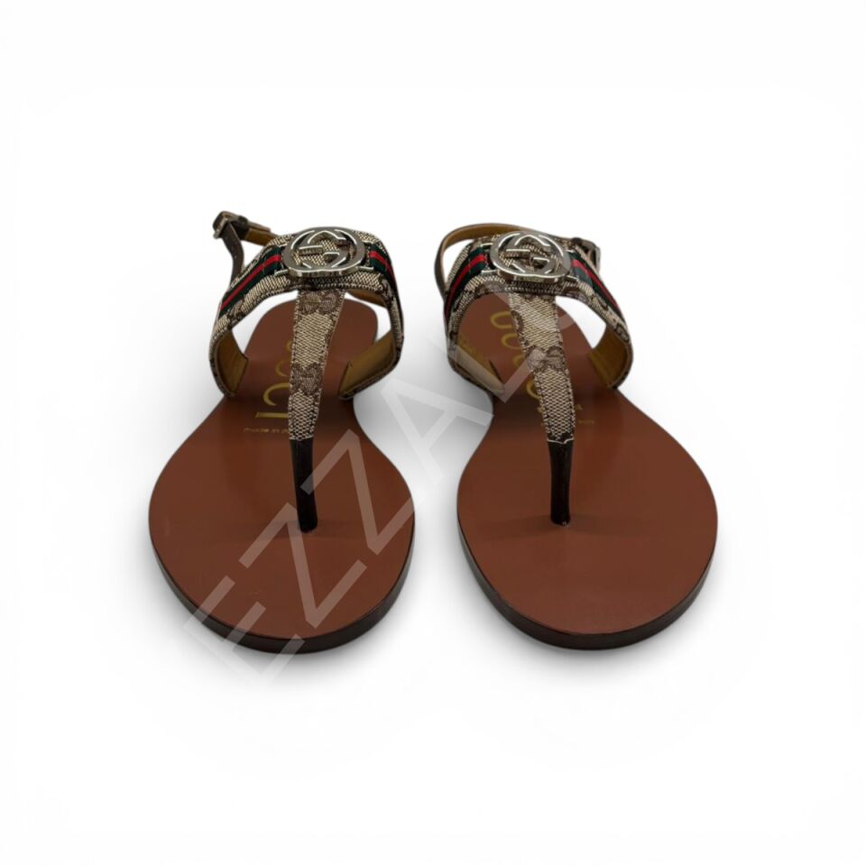 Gucci 691 Sandalet Logolu Kadın Ayakkabı