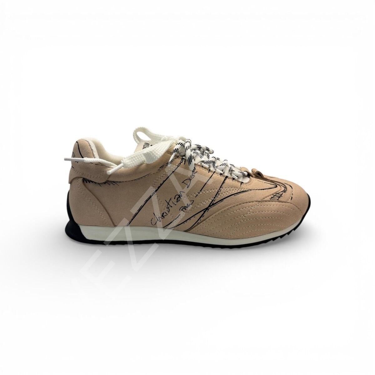 Dior 1137 Bej Sneaker Kadın Ayakkabı