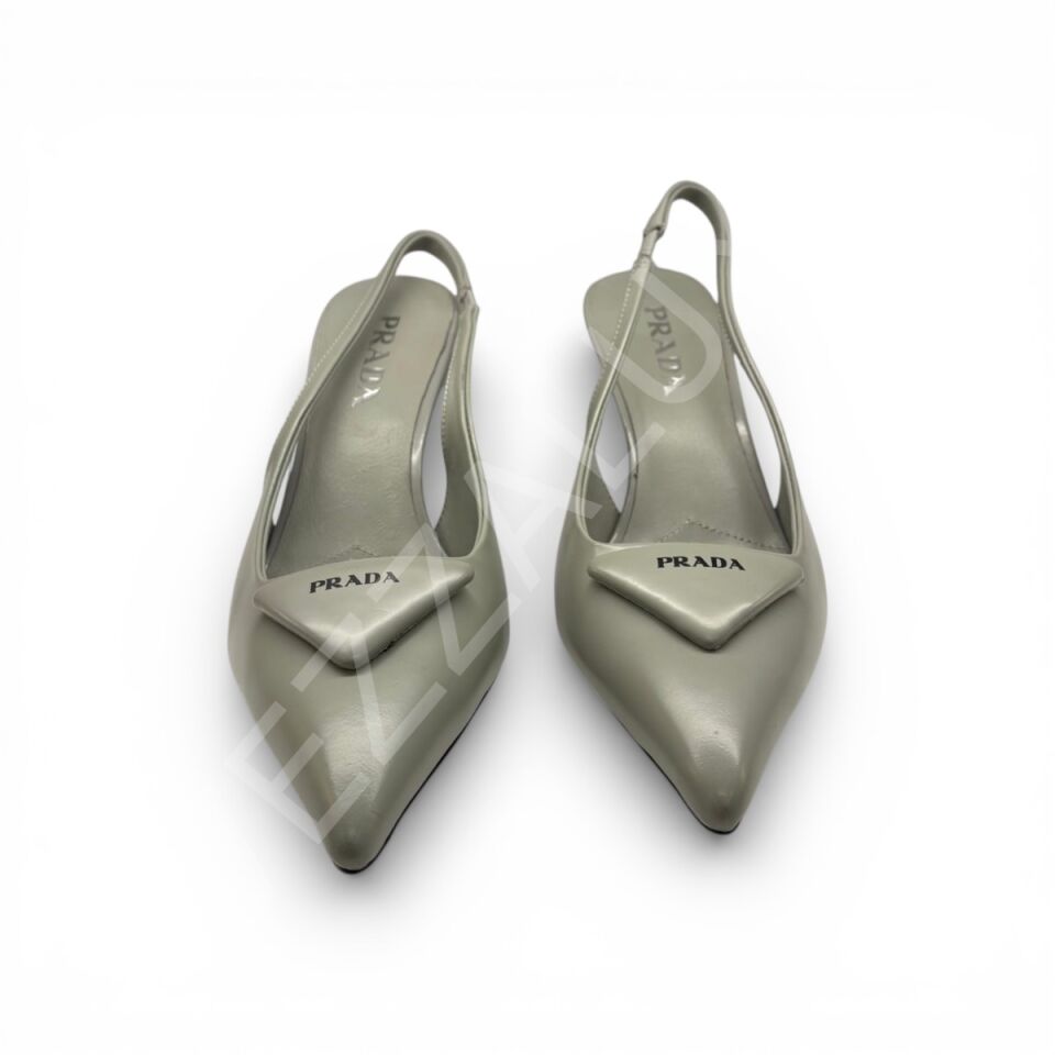 Prada 704 Gri Topuklu Ayakkabı A.Açık Kadın Ayakkabı