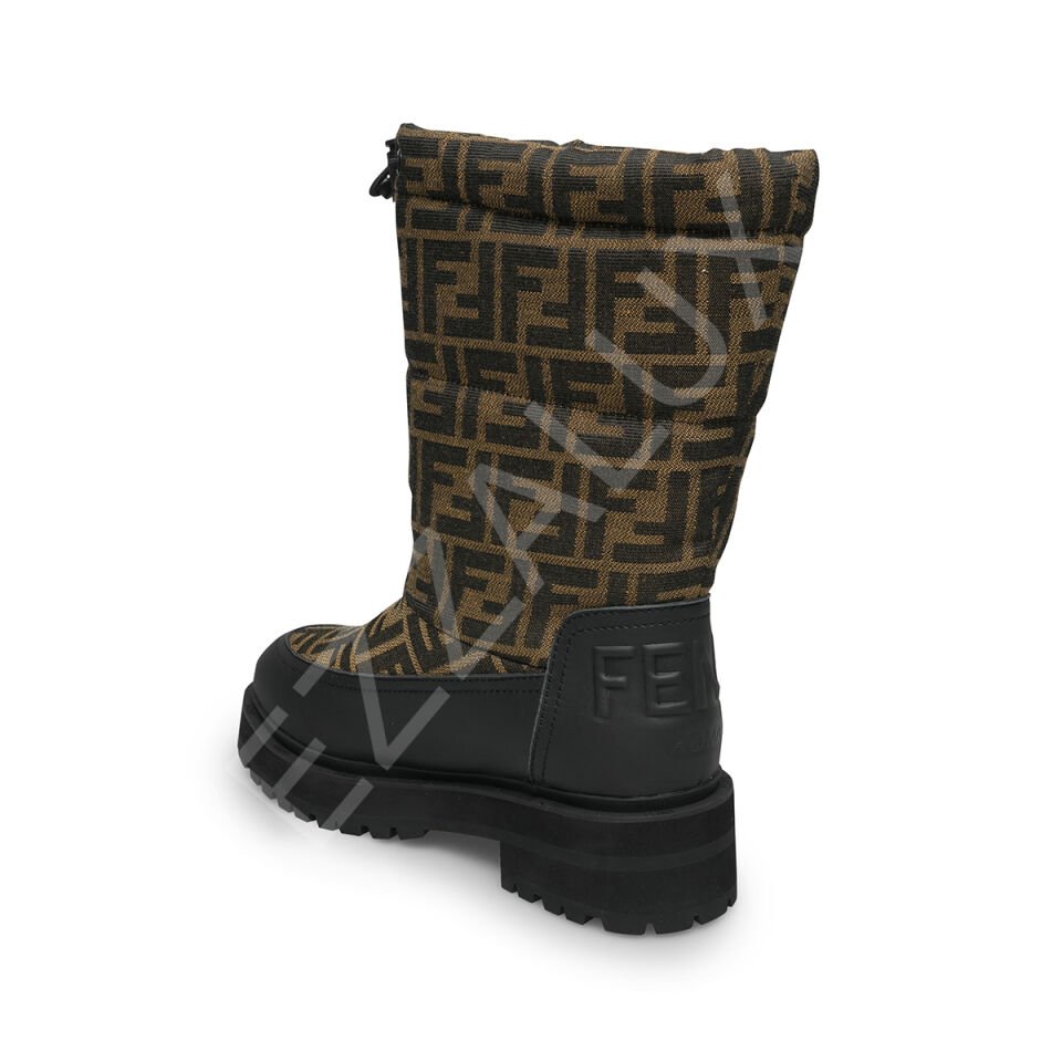 Fendi 596 Logolu Kar Botu Kadın Ayakkabı