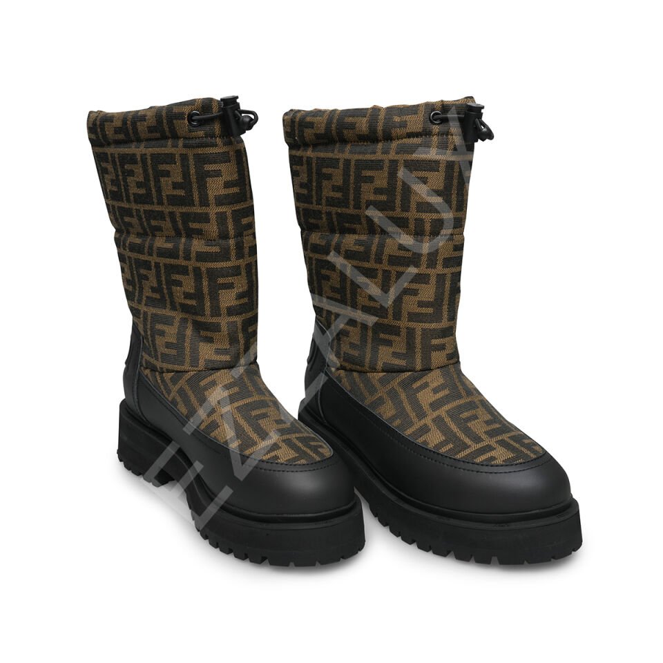 Fendi 596 Logolu Kar Botu Kadın Ayakkabı