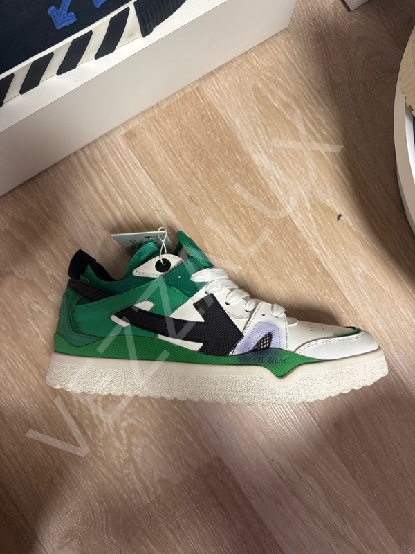 Off 818 Beyaz Yeşil Erkek Ayakkabı