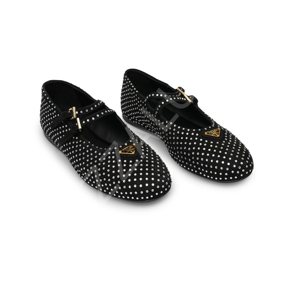 Prada 706 Zımbalı Babet Kadın Ayakkabı