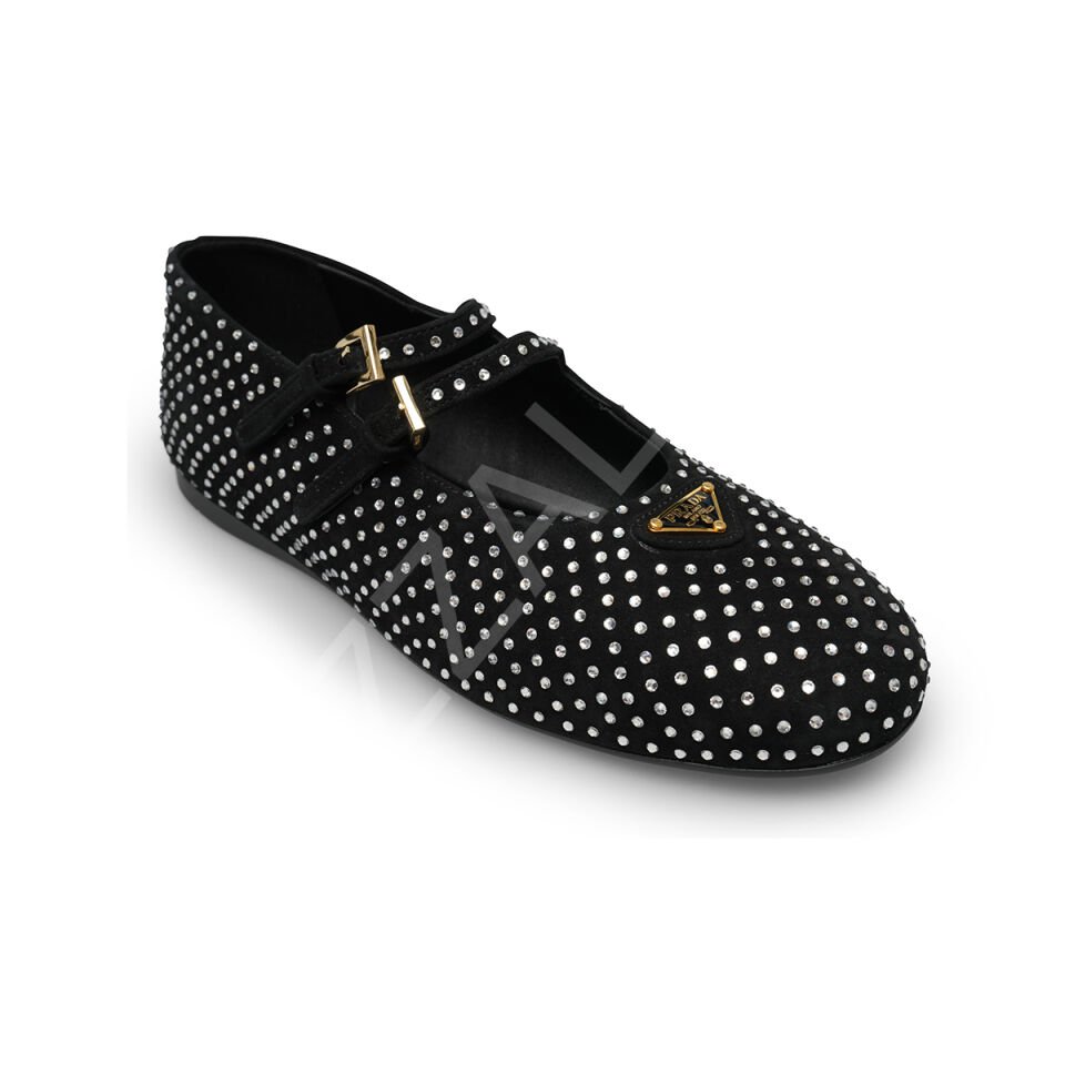 Prada 706 Zımbalı Babet Kadın Ayakkabı