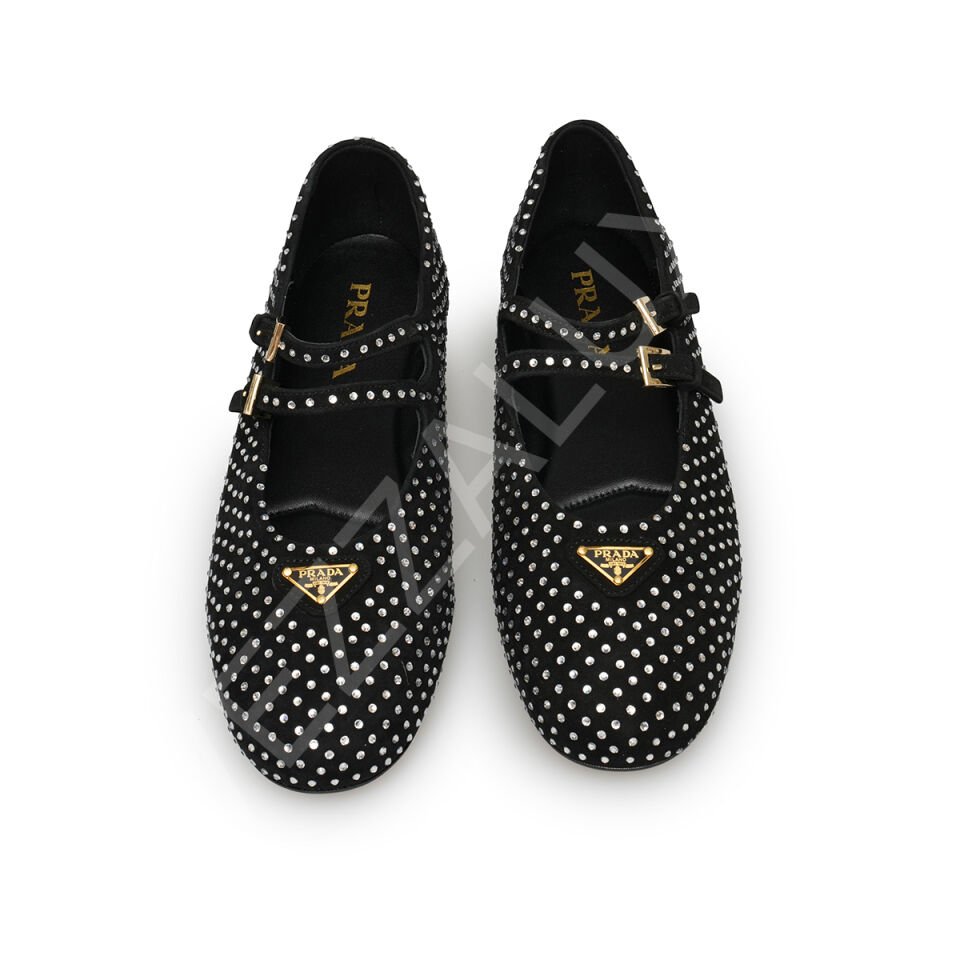 Prada 706 Zımbalı Babet Kadın Ayakkabı