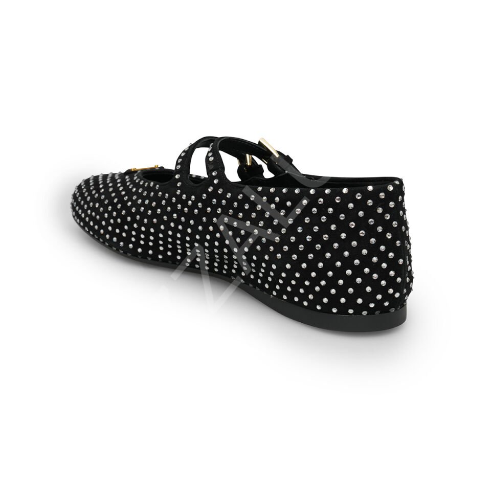 Prada 706 Zımbalı Babet Kadın Ayakkabı