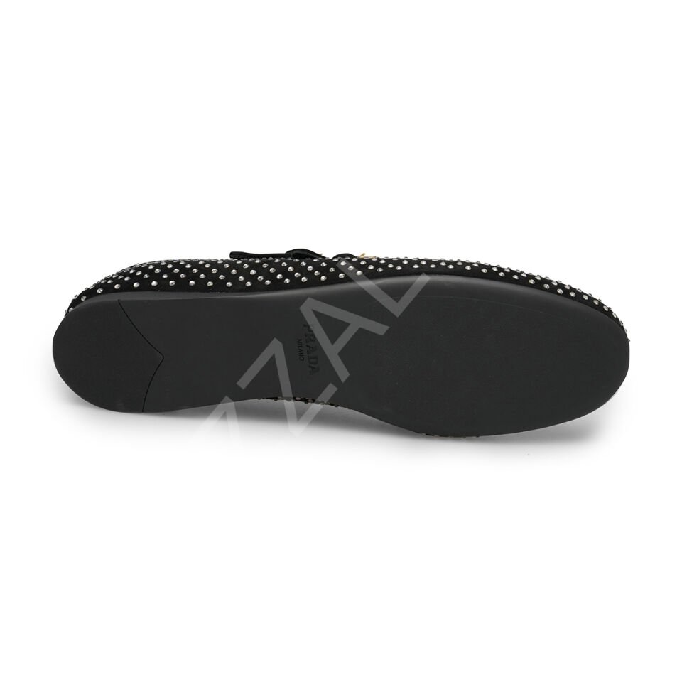 Prada 706 Zımbalı Babet Kadın Ayakkabı