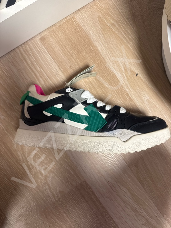 Off 819 Siyah Pembe Beyaz Erkek Ayakkabı