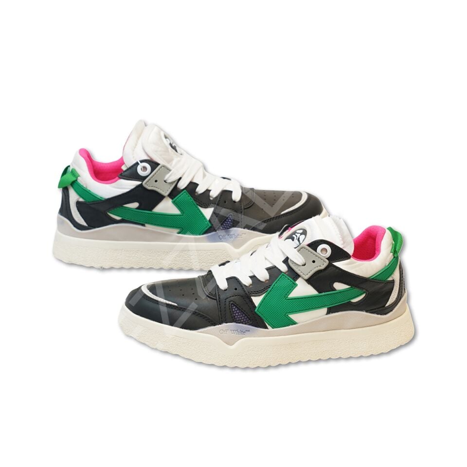 Off 819 Siyah Pembe Beyaz Erkek Ayakkabı