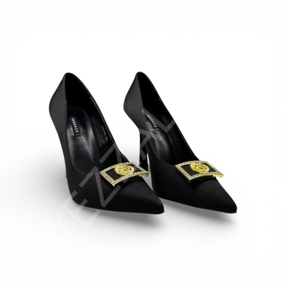 Versace 01 Gold Logo Kadın Ayakkabı