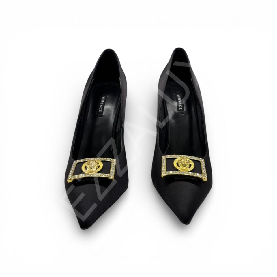 Versace 01 Gold Logo Kadın Ayakkabı