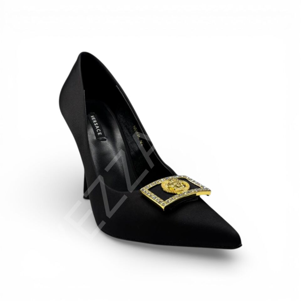 Versace 01 Gold Logo Kadın Ayakkabı