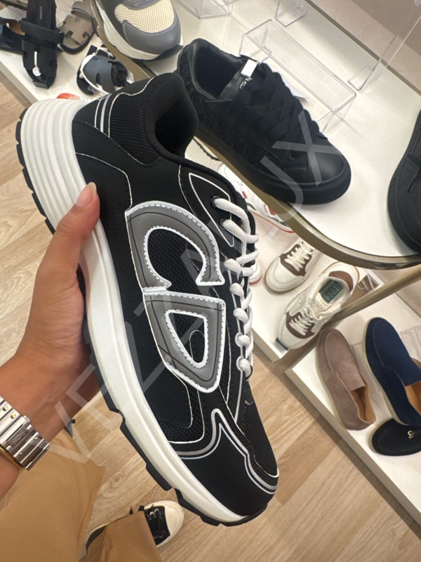 Dior 941 Siyah Gri Erkek Ayakkabı