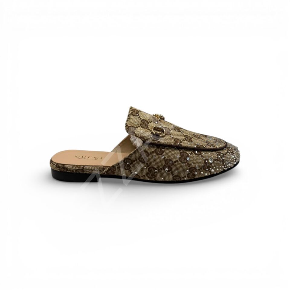 Gucci 731 Taşlı Kapalı Terlik Kadın Ayakkabı