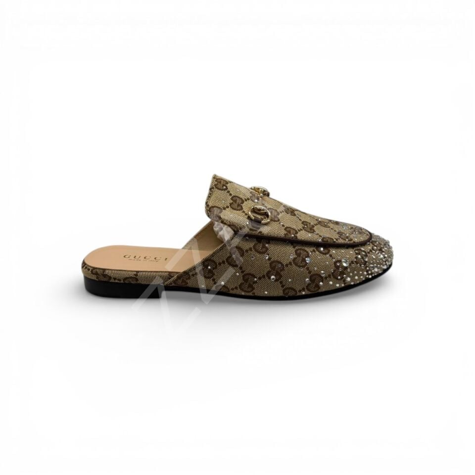 Gucci 731 Taşlı Kapalı Terlik Kadın Ayakkabı