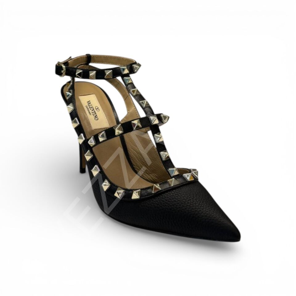 Vltn 1161 Siyah Topuklu Kadın Ayakkabı