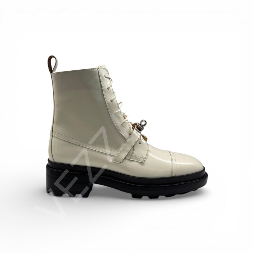 Hermes 1064 Full Beyaz Bot Kadın Ayakkabı