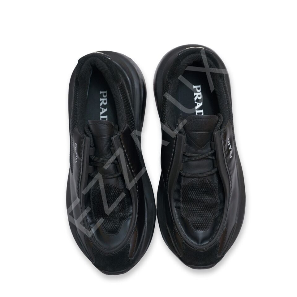 Prada 957 Siyah Arkası Süet Erkek Ayakkabı