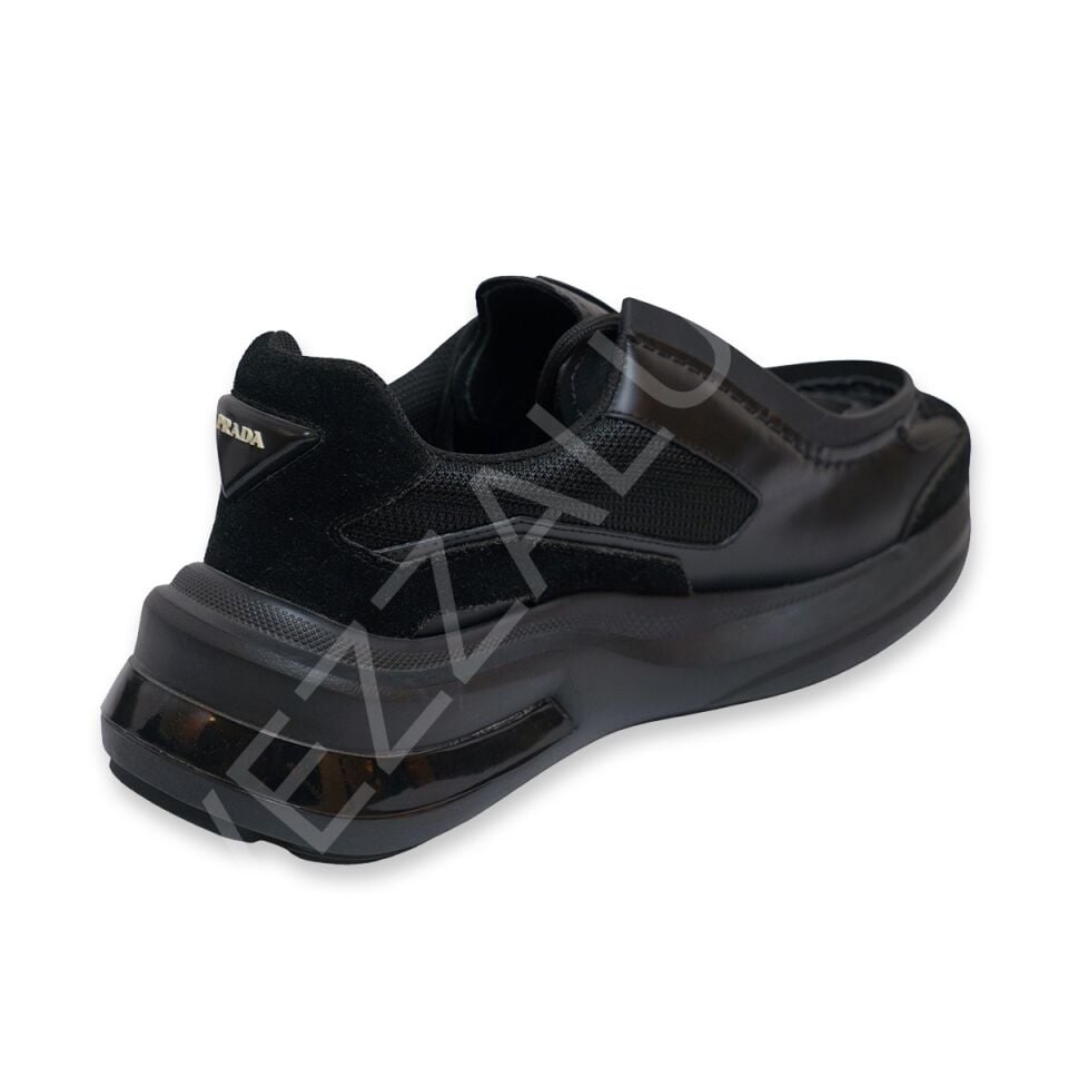 Prada 957 Siyah Arkası Süet Erkek Ayakkabı