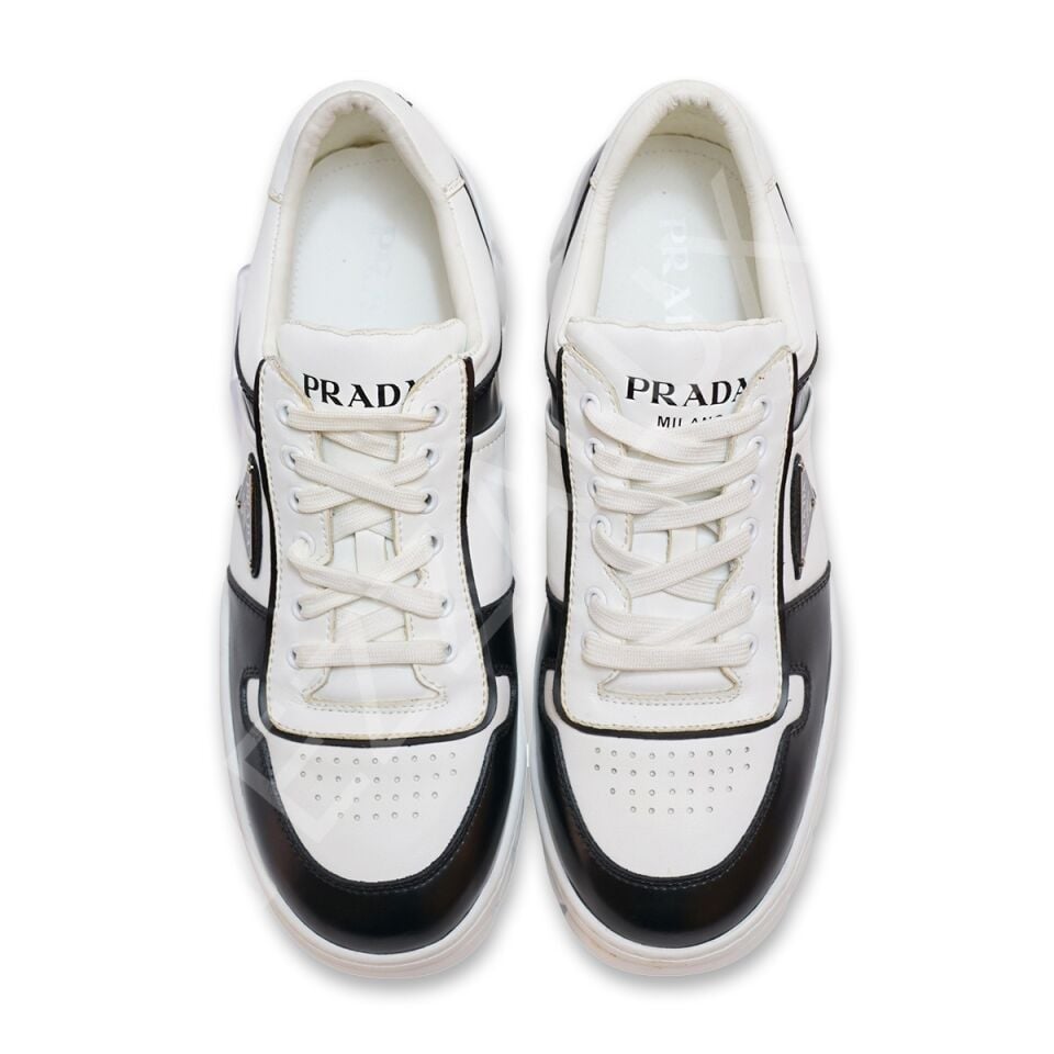 Prada 958 Siyah Beyaz Erkek Ayakkabı