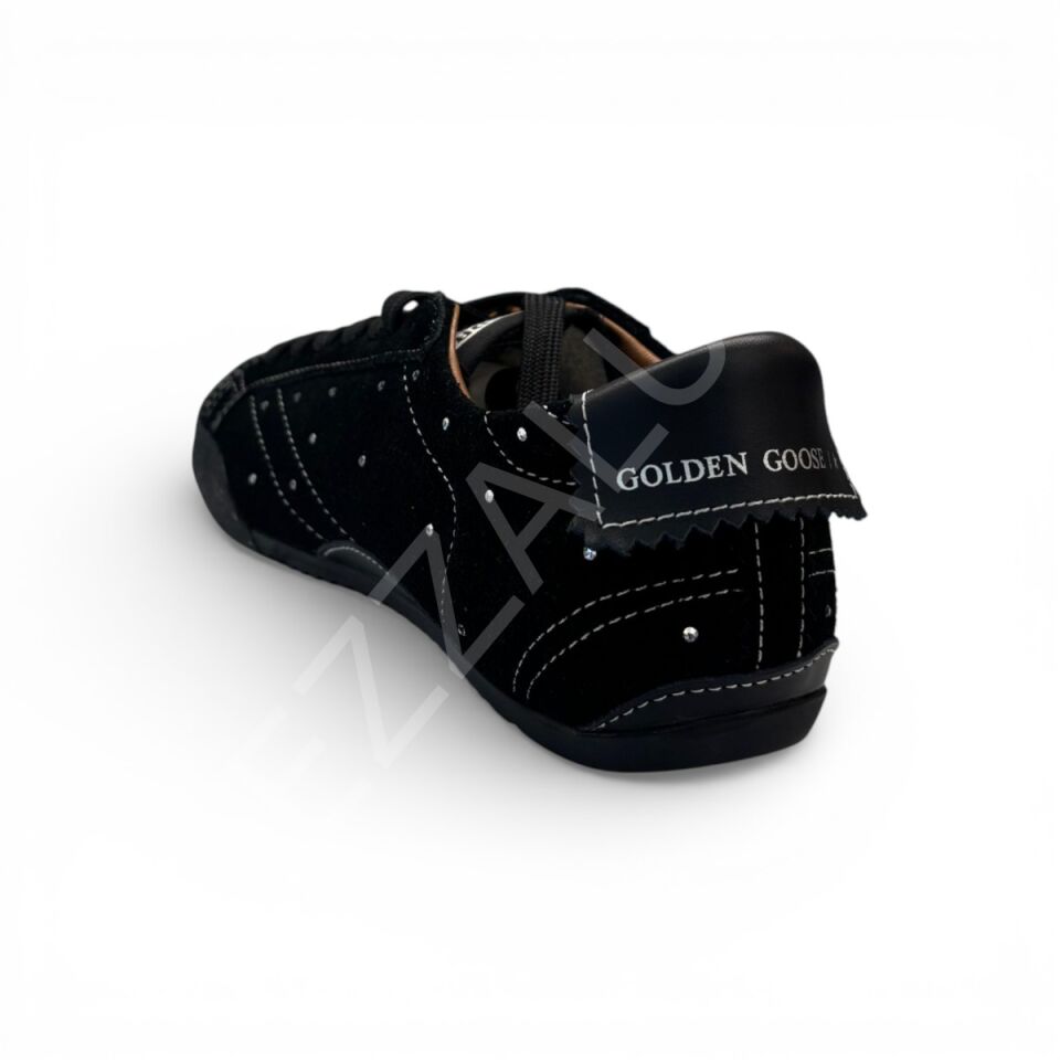 Gg 1176 Siyah Süet Taşlı Truestar Kadın Ayakkabı