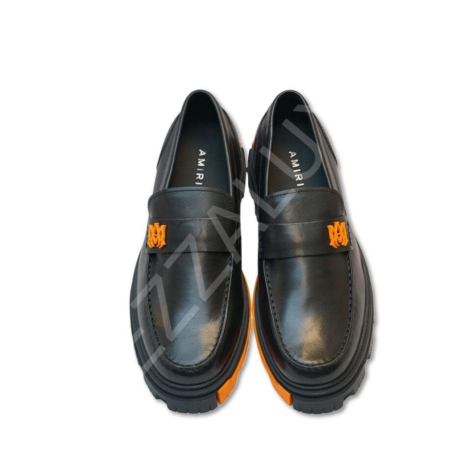 Amiri 985 Full Siyah Taban Turuncu Erkek Ayakkabı