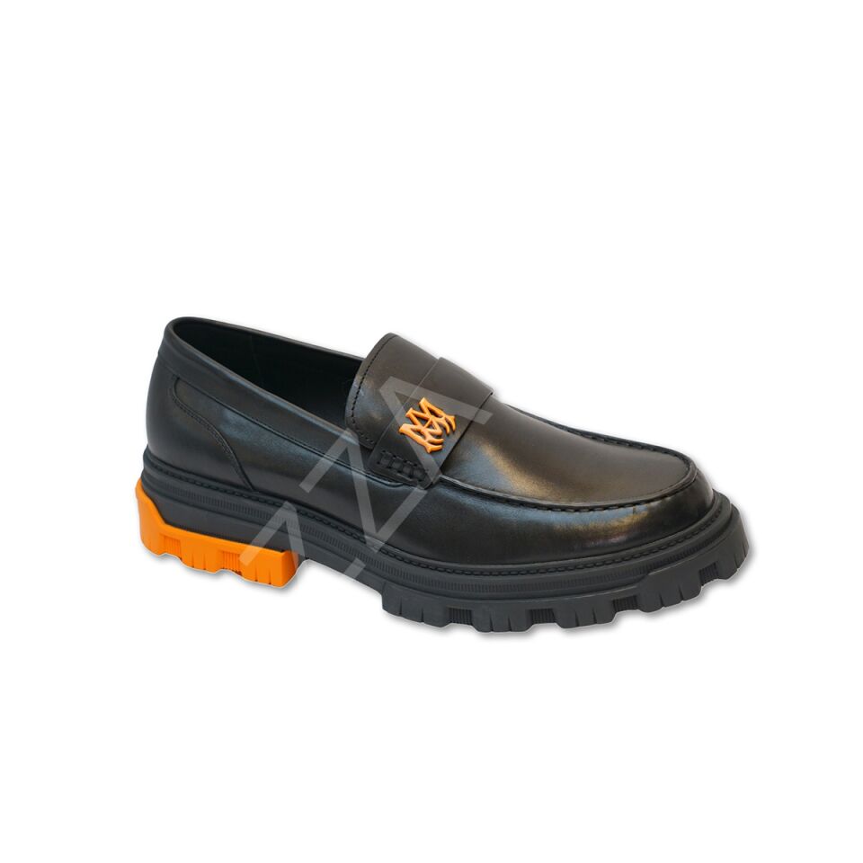 Amiri 985 Full Siyah Taban Turuncu Erkek Ayakkabı