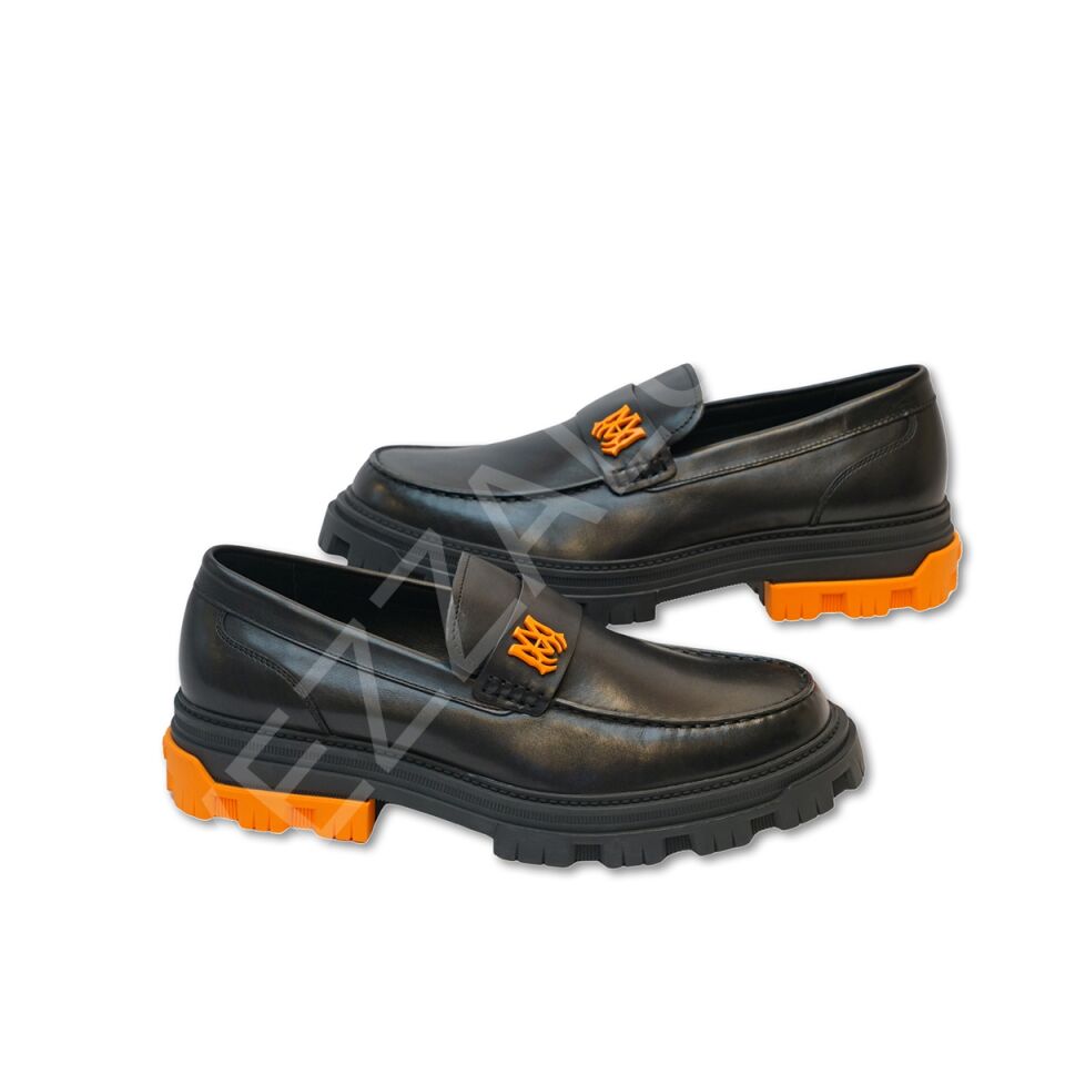 Amiri 985 Full Siyah Taban Turuncu Erkek Ayakkabı