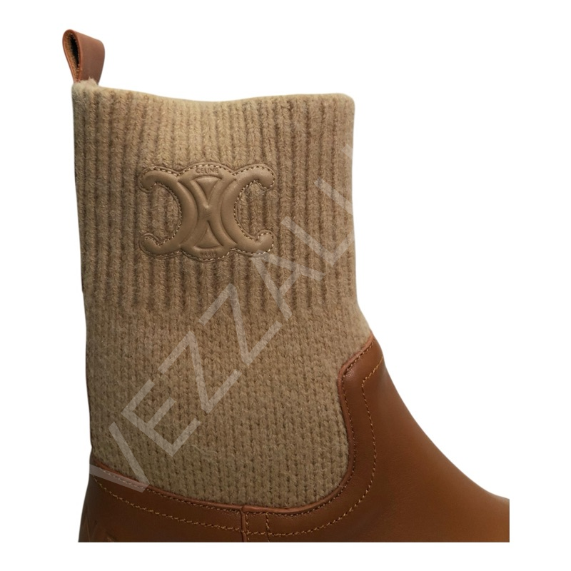 Celine 07 Taba Bot Kadın Ayakkabı