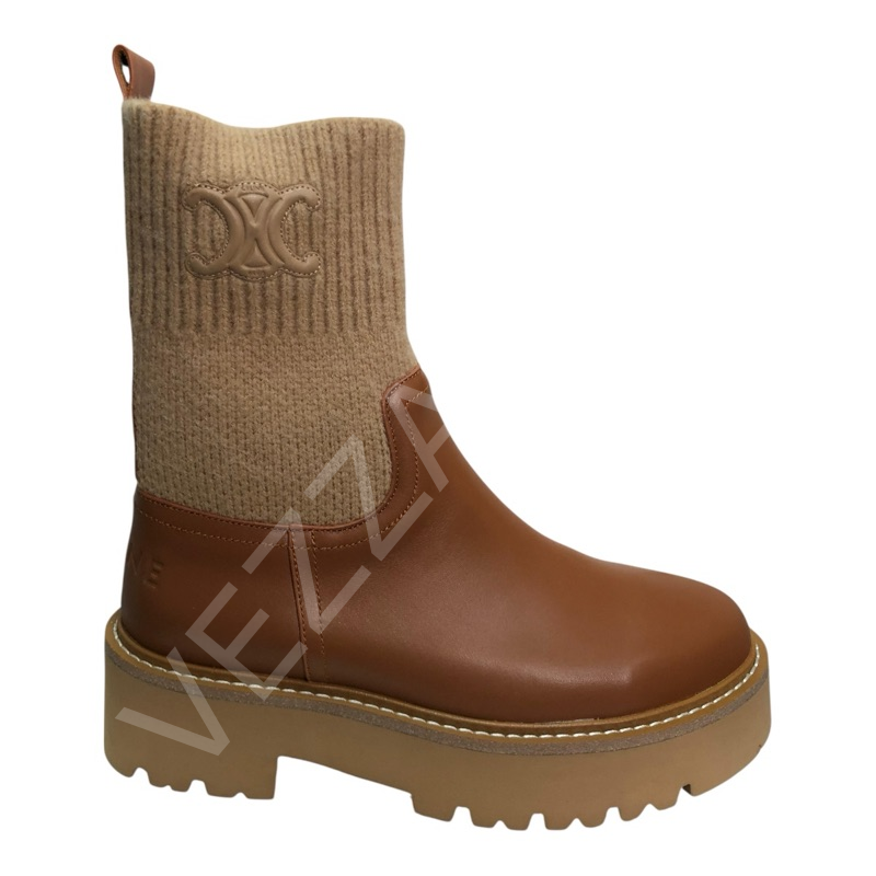 Celine 07 Taba Bot Kadın Ayakkabı