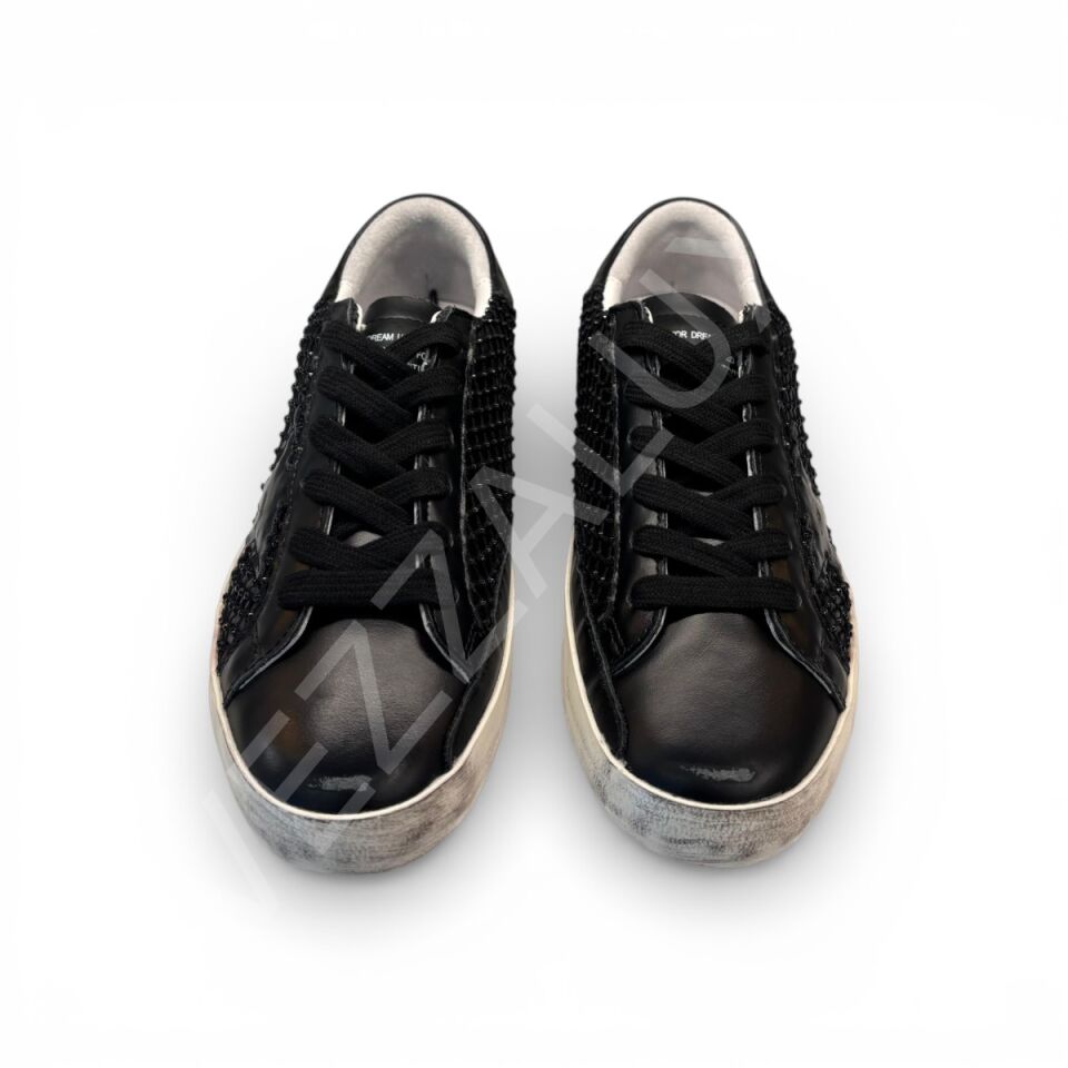 Gg 1180 Siyah Deri File Kadın Ayakkabı