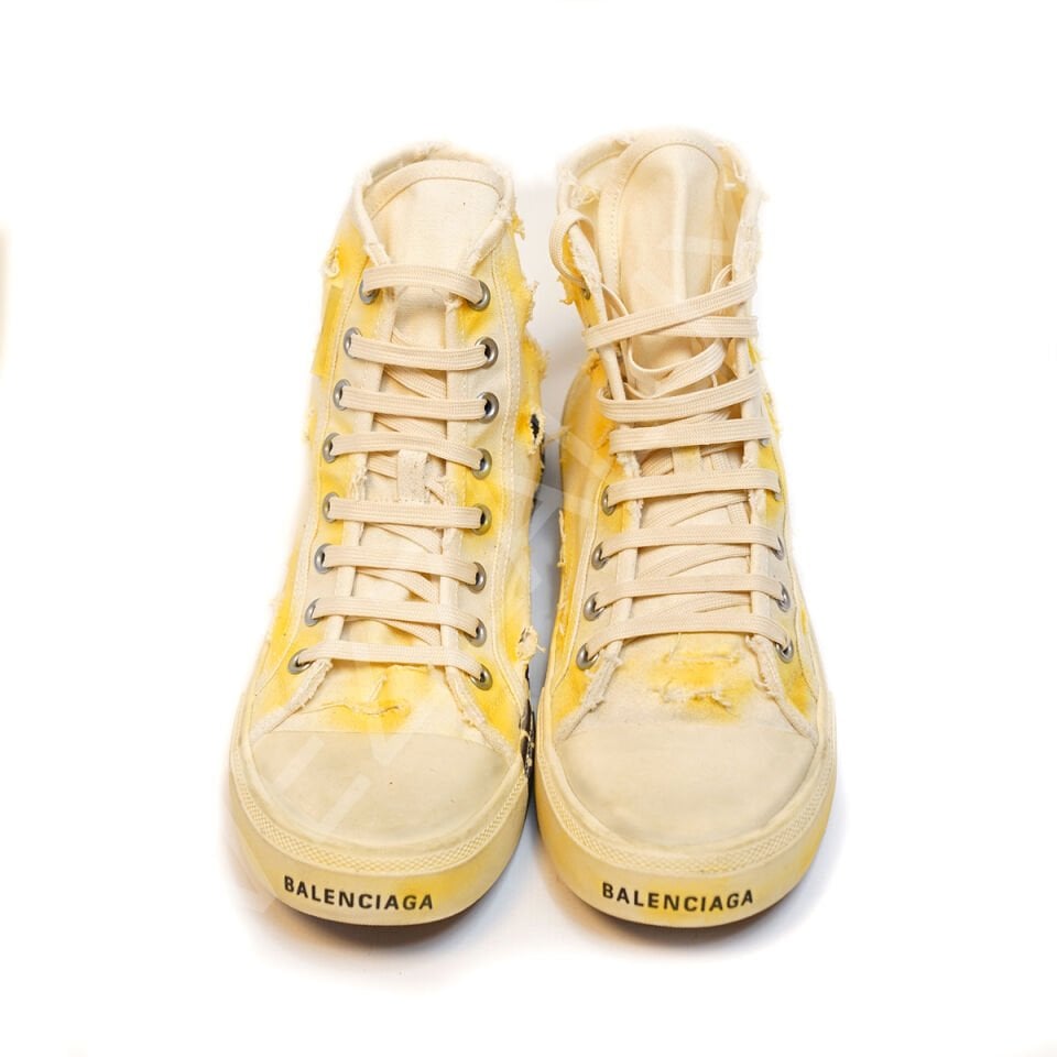 Balencıaga 1019 Yırtık Taban Yazılı Erkek Ayakkabı