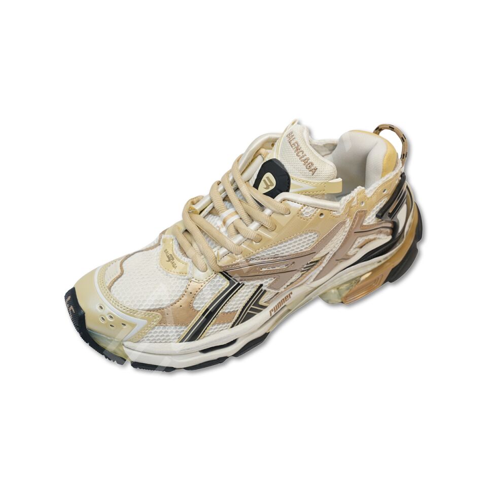 Balencıaga 1020 Arkası Siyah Krem Erkek Ayakkabı