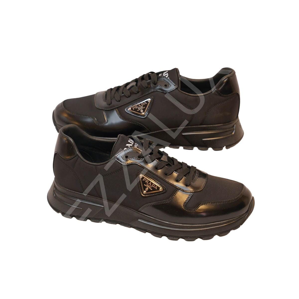 Prada 1007 Full Siyah Parlak Erkek Ayakkabı