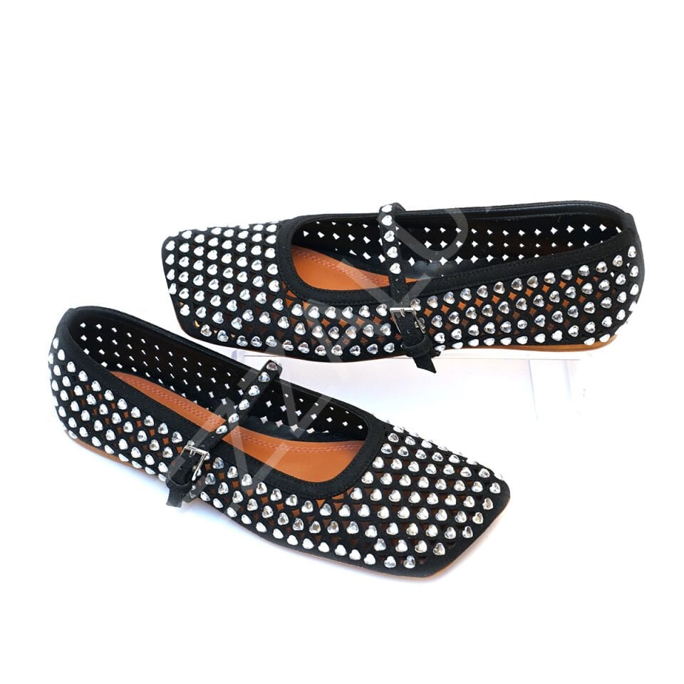 Amina 1050 Taşlı File Kadın Ayakkabı