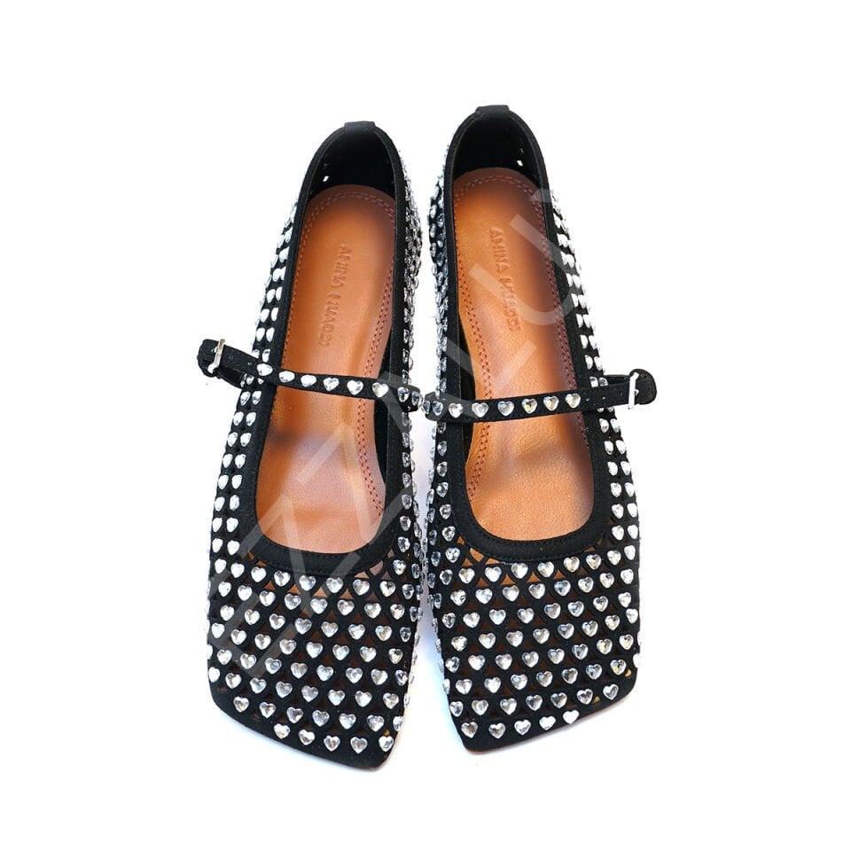 Amina 1050 Taşlı File Kadın Ayakkabı