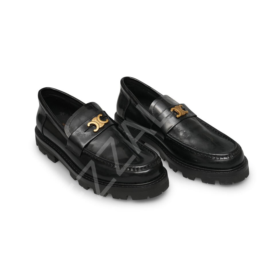 Celine 02 Siyah Tokalı Kadın Ayakkabı