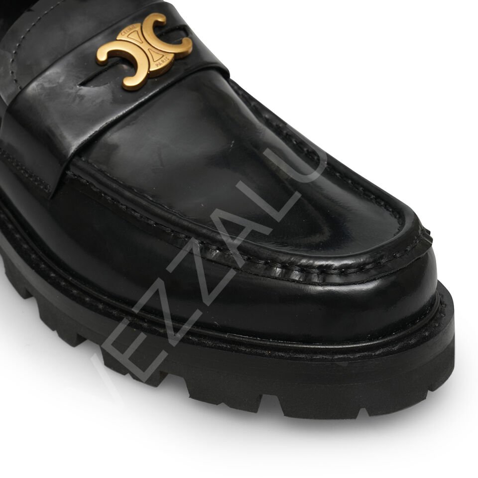 Celine 02 Siyah Tokalı Kadın Ayakkabı