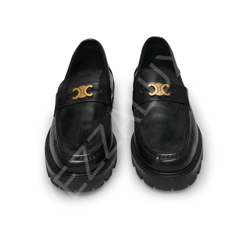 Celine 02 Siyah Tokalı Kadın Ayakkabı