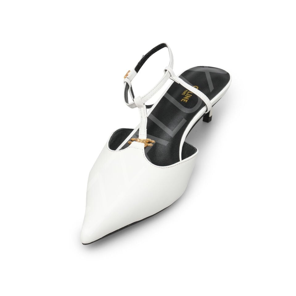 Celine 05 Beyaz Topuklu Kadın Ayakkabı