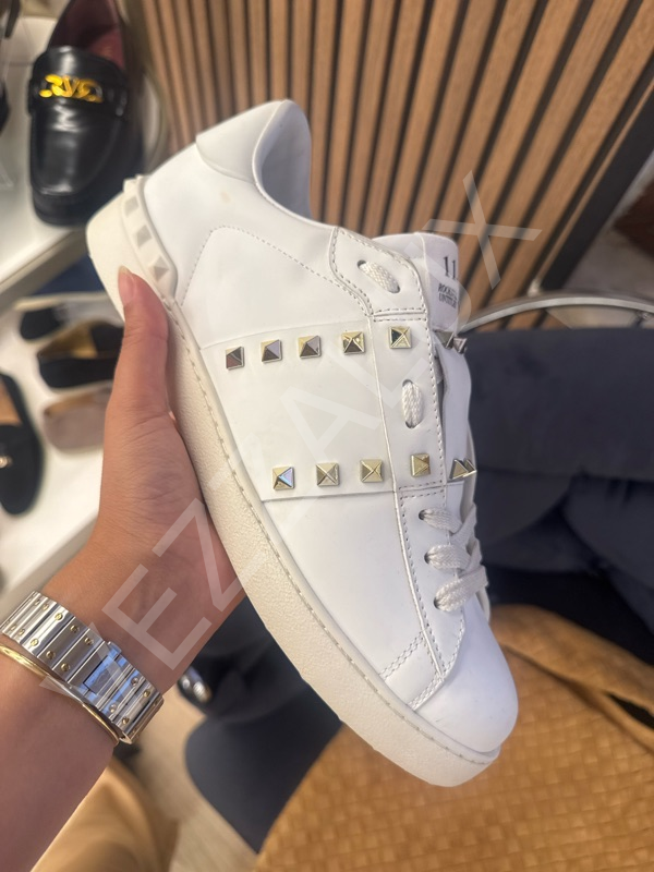 Vltn 904 Beyaz Gold Çivili Erkek Ayakkabı