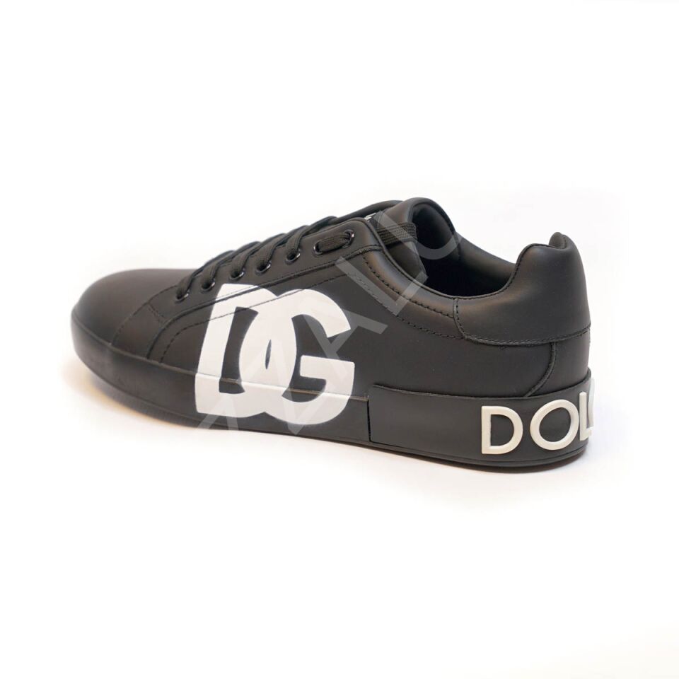 Dg 898 Siyah Beyaz Logolu Erkek Ayakkabı