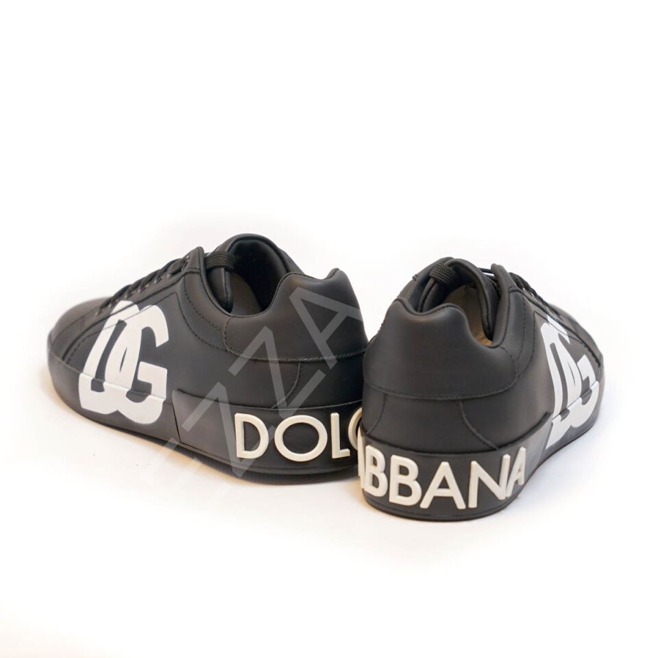 Dg 898 Siyah Beyaz Logolu Erkek Ayakkabı