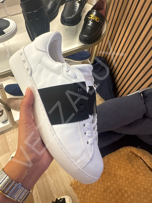 Vltn 906 Beyaz Siyah Bantlı Erkek Ayakkabı