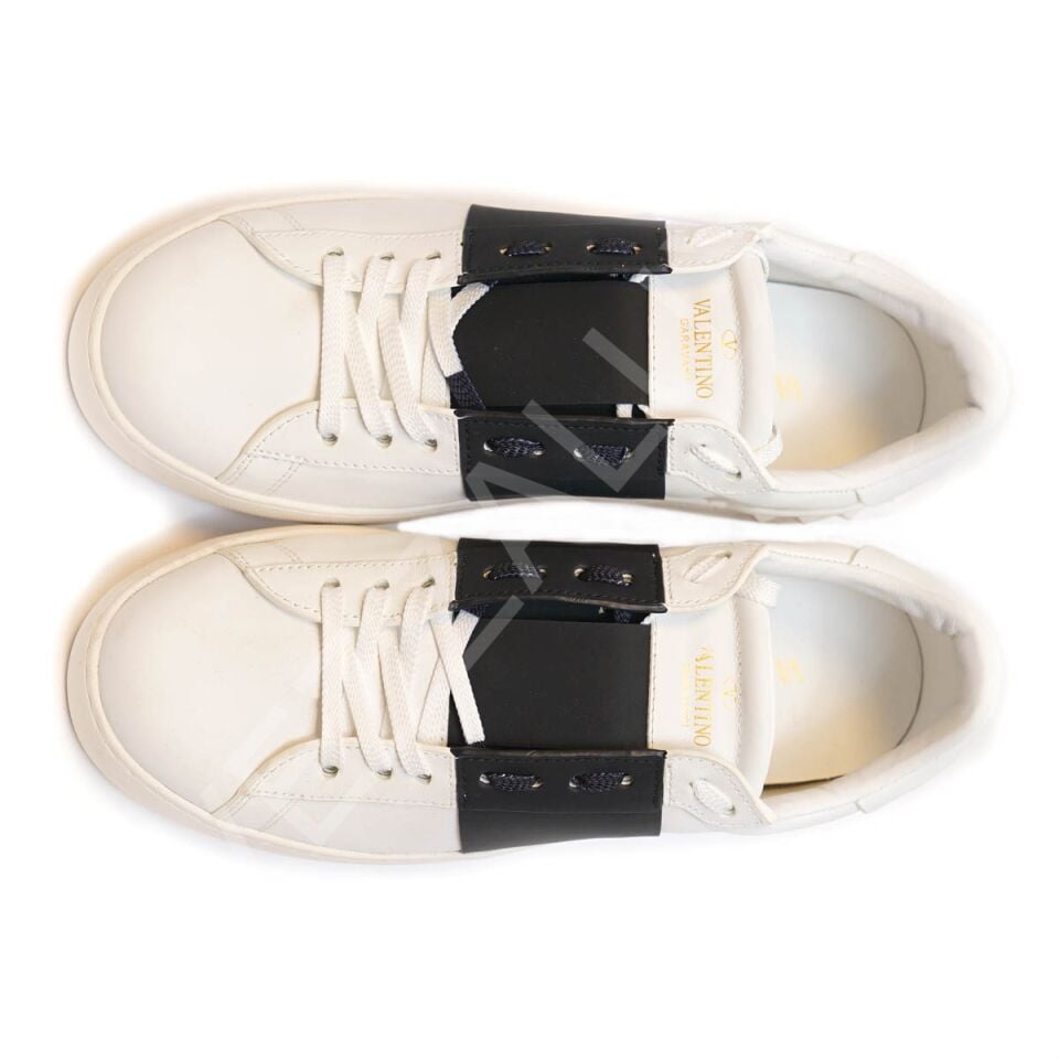 Vltn 906 Beyaz Siyah Bantlı Erkek Ayakkabı