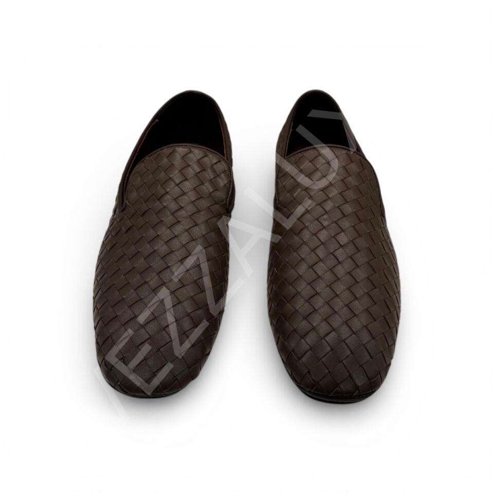 Bottega 1205 Kahverengi Loafer Erkek Ayakkabı