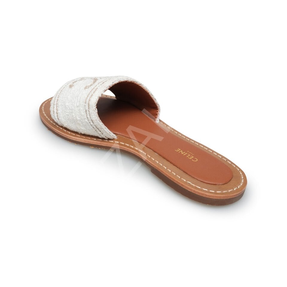 Celine 11 Beyaz Terlik Kadın Ayakkabı